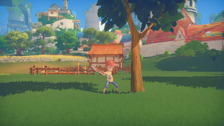 A picture of My Time at Portia, one of the best farming games for mac.