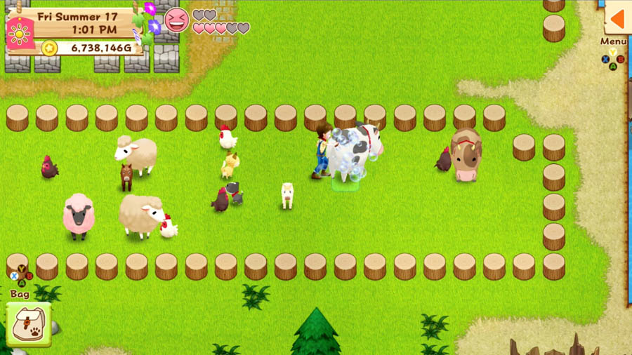 An official photo of Harvest Moon: Light of Hope, one of the best farming games for mac.