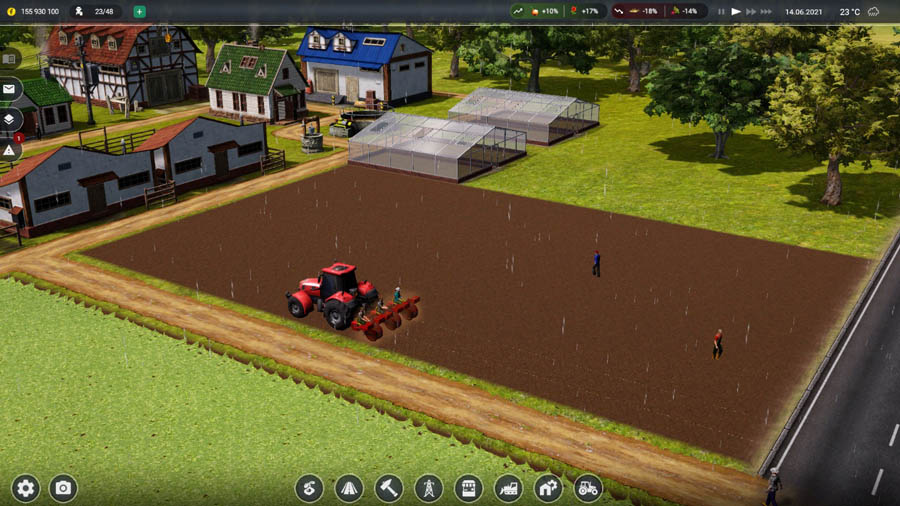 An official picture of Farm Manager 2021, one of the best farming games for pc.