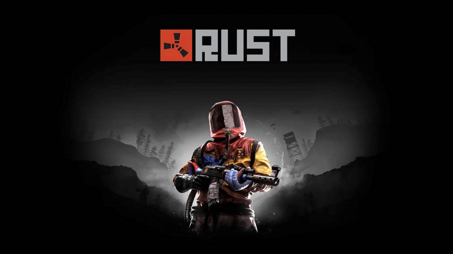 The Official Picture of Rust with its character, One of best forest survival games for chromebook.