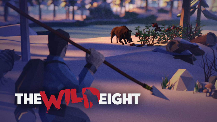 The Official Picture of The Wild Eight with its character, One of best forest survival games for ps5.