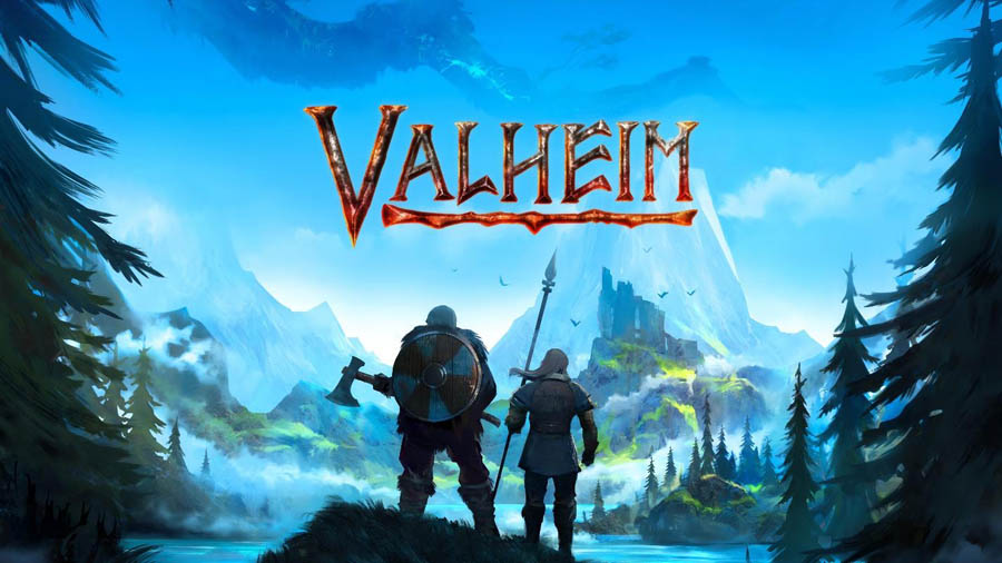 The Official Picture of Valheim with its characters, One of best forest survival games for steam.