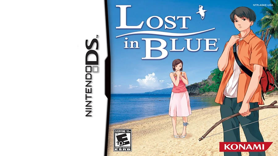 The Official Picture of Lost in Blue with its characters, One of best forest survival games for switch.