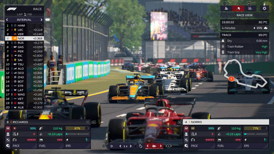 An official picture of F1 2022, one of the best Formula 1 games for ps5.