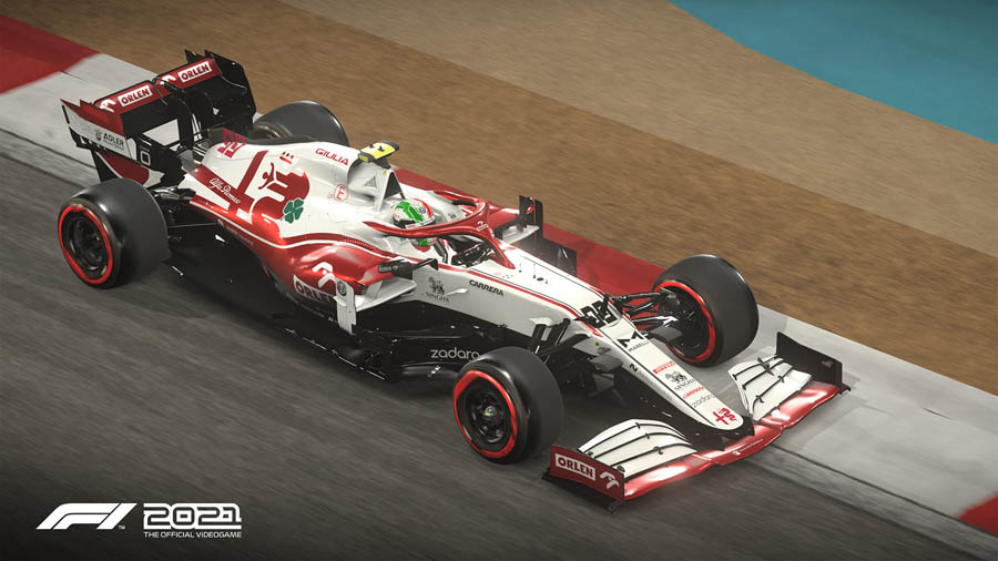 An official photo of F1 2021, one of the best formula 1 games for switch.