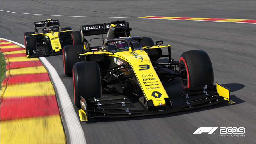 A picture of F1 2019, one of the best formula 1 games for xbox.