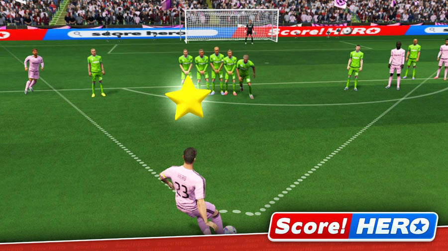 The Official Picture of Score! Hero, One of best futsal games for android.