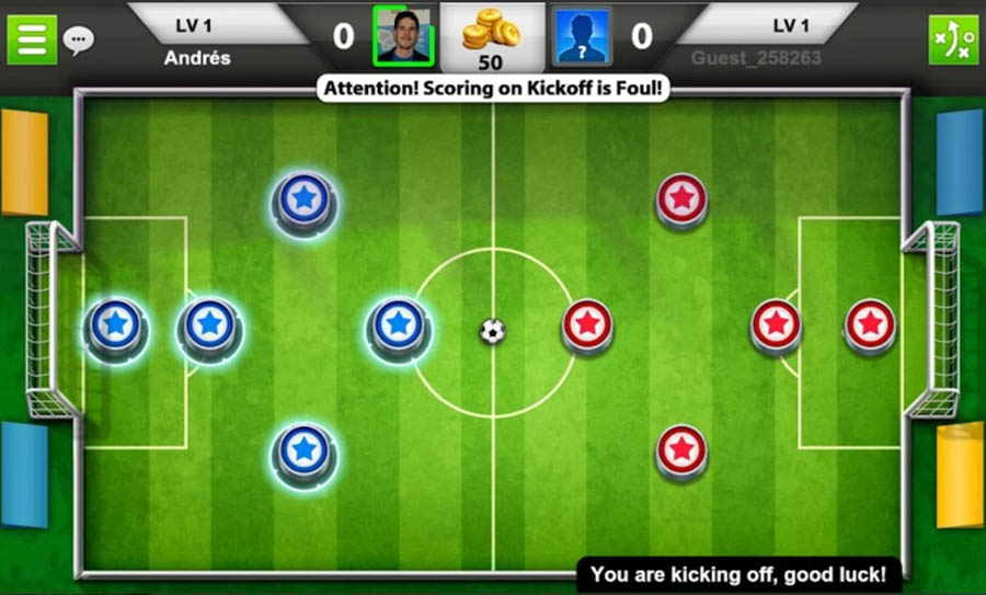 in game Picture of Soccer Stars, One of best futsal games for android.