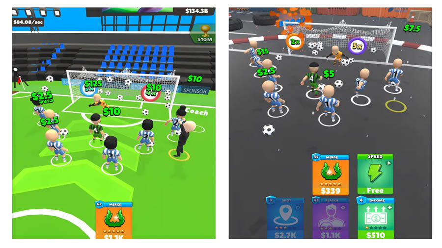 in game Pictures of Real Football, One of futsal games for ios.