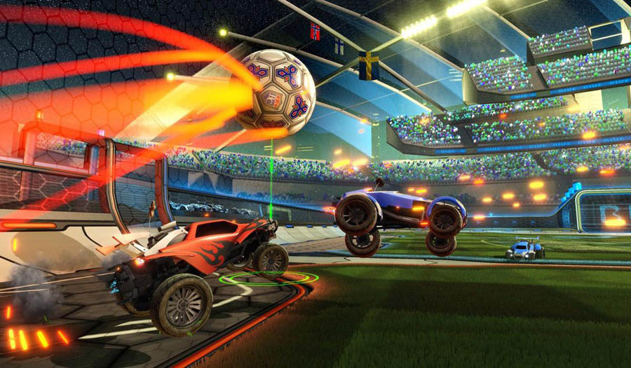 in game Picture of Rocket League, One of best futsal games for pc.