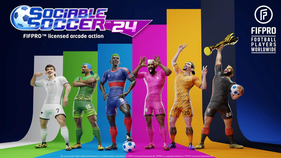 The Official Picture of Sociable Soccer, One of best futsal games for ps4.