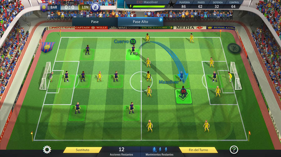 A wallpaper of Football, Tactics & Glory, one of the best futsal games for switch.