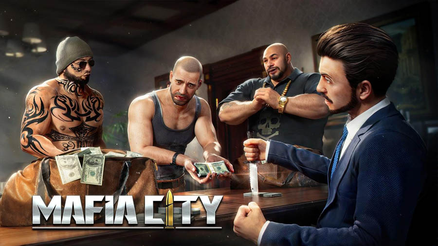 The Official Picture of Mafia City with its characters, One of best gangster games for android.