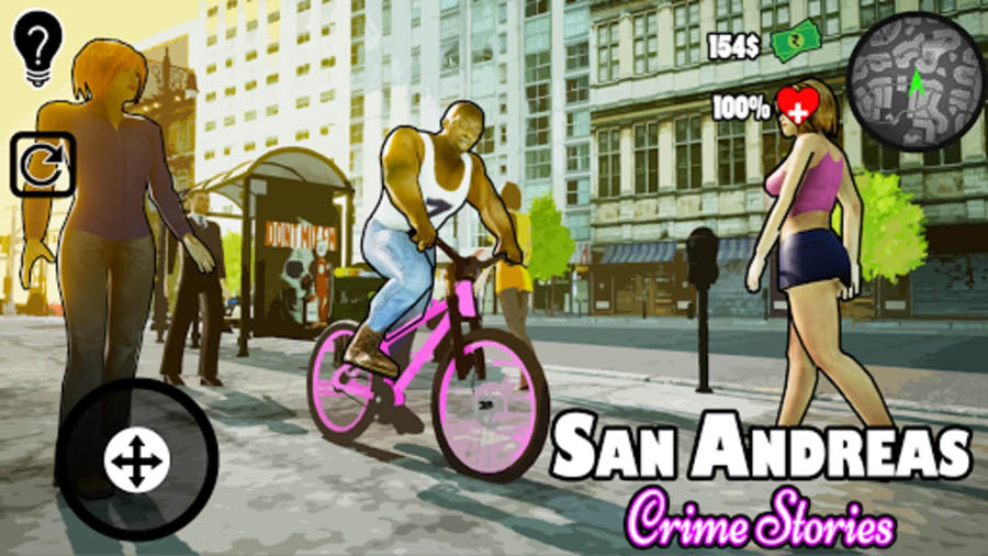 in game Picture of San Andreas Crime Stories, One of best gangster games for android.