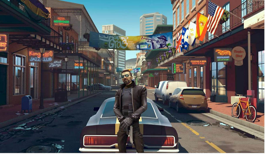 An official wallpaper of Gangster New Orleans.