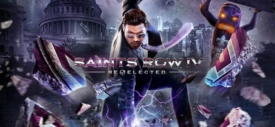 The Official Picture of Saints Row IV: Re-Elected with its character, One of best gangster games for steam.