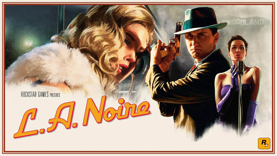 The Official Picture of L.A. Noire with its characters, One of best gangster games for steam.