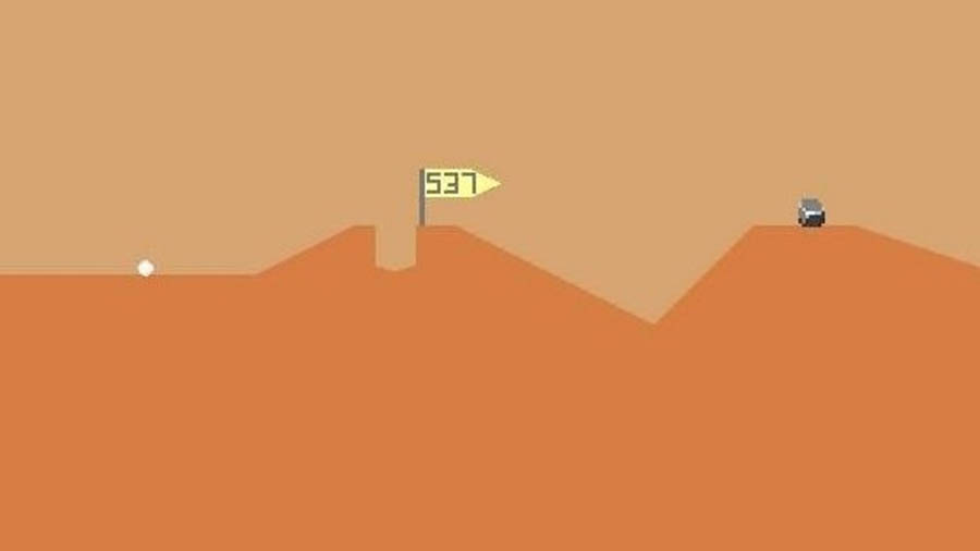 An official photo of Desert Golfing, one of the best golf games for android.