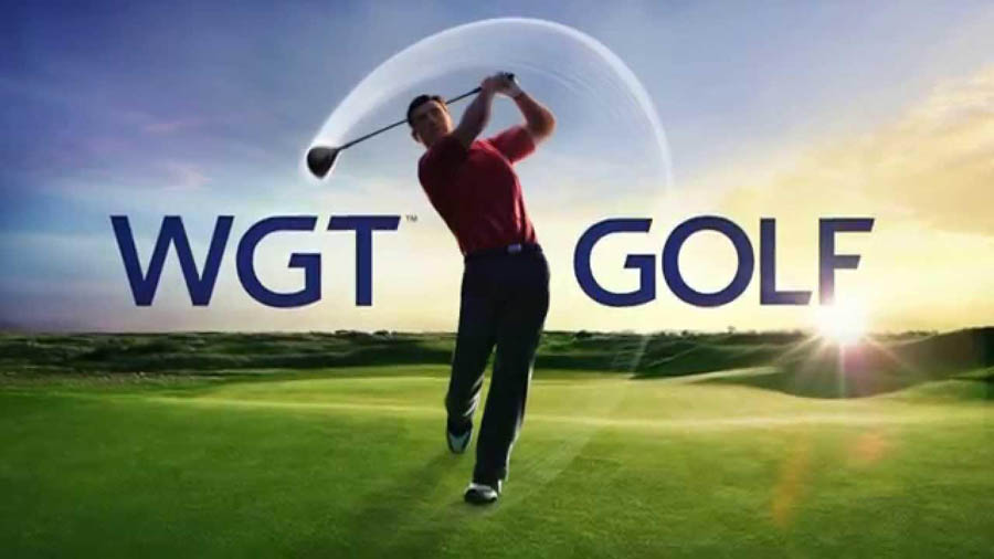 The Official Picture of WGT Golf with its character, One of best golf games for mac.