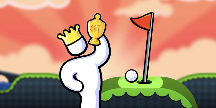 The Official Picture of Super Stickman Golf 3 with its character, One of best golf games for mac.