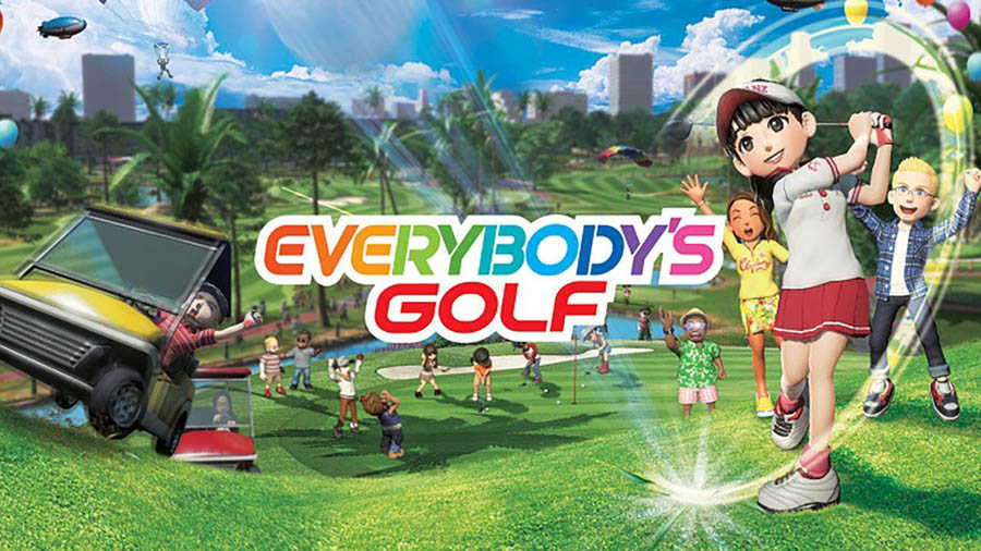 The Official Picture of Everybody's Golf with its characters, One of best golf games for steam.