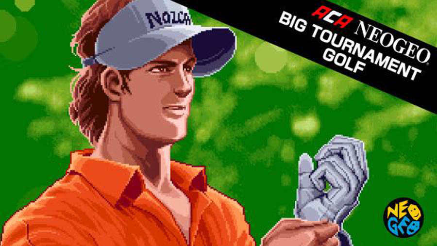 The Official Picture of ACA NEOGEO Neo Turf Masters with its character, One of best golf games for switch.