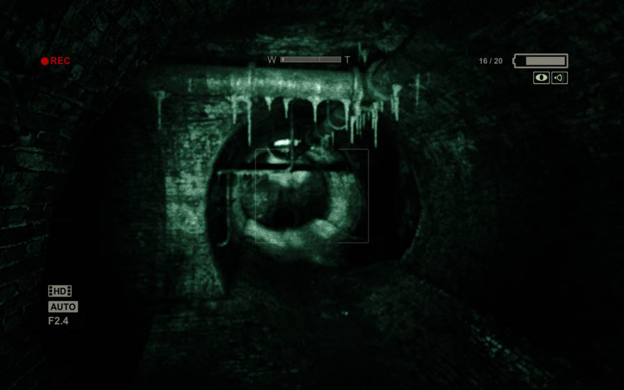 A picture of Outlast, one of the best horror games on steam.