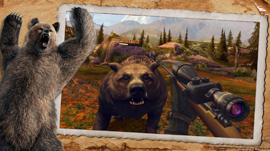 A picture of Deer Hunter 2018, one of the best hunter games for android.