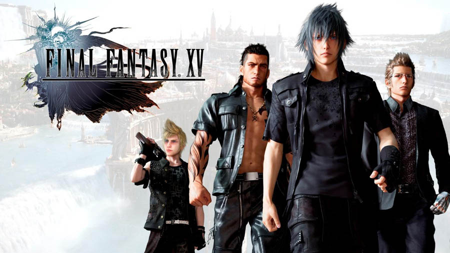 The Official Picture of Final Fantasy XV with its Characters, One of jrpg games for pc.