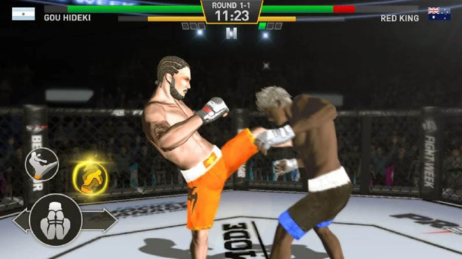 A picture of Fighting Star, one of the best karate games for android.