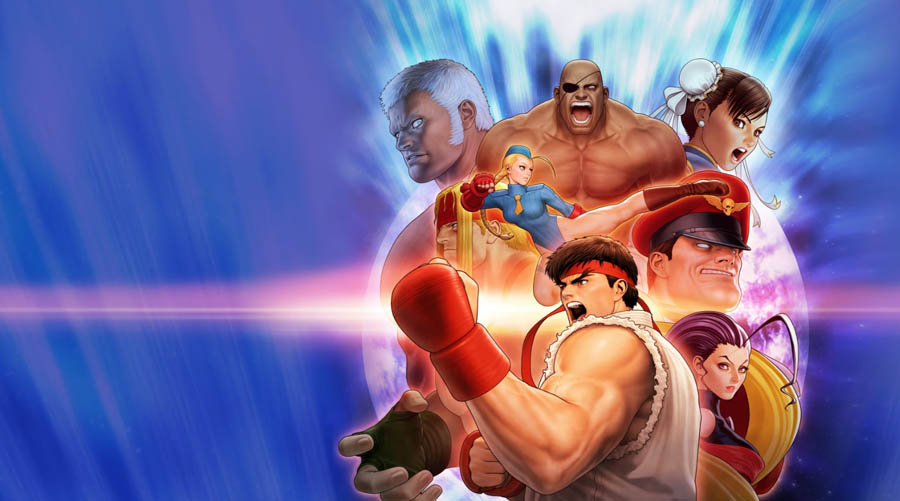 An official wallpaper of Street Fighter 30th Anniversary Collection.