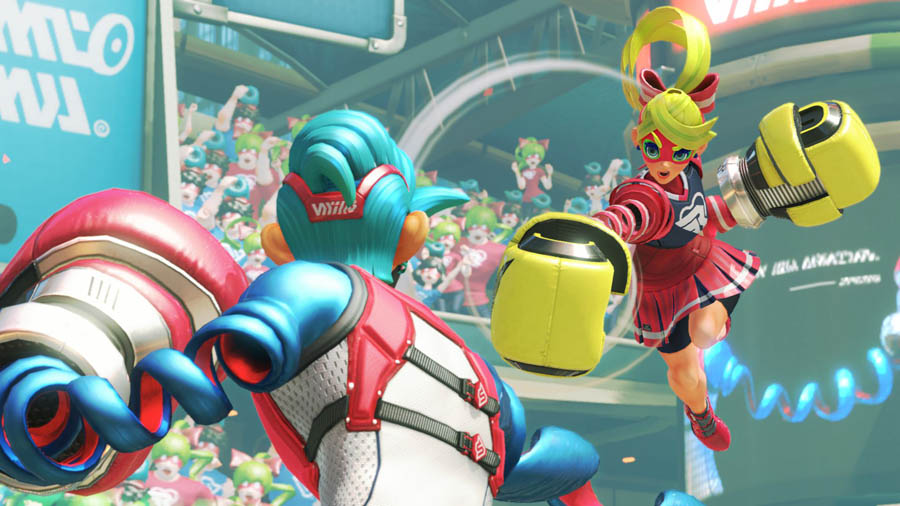 A picture of ARMS, one of the best karate games for switch.