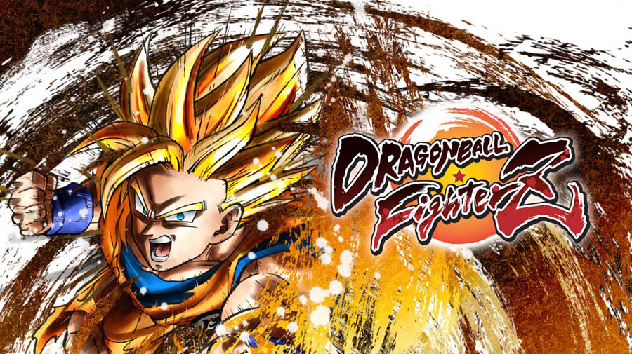 A wallpaper of Dragon Ball FighterZ, one of the best karate games for switch.