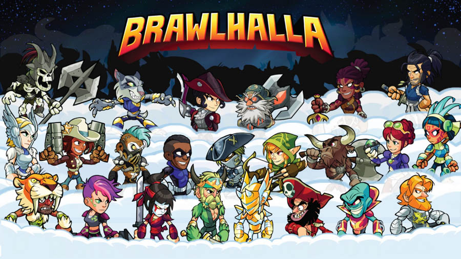 A main photo of Brawlhalla, one of the best karate games for switch.