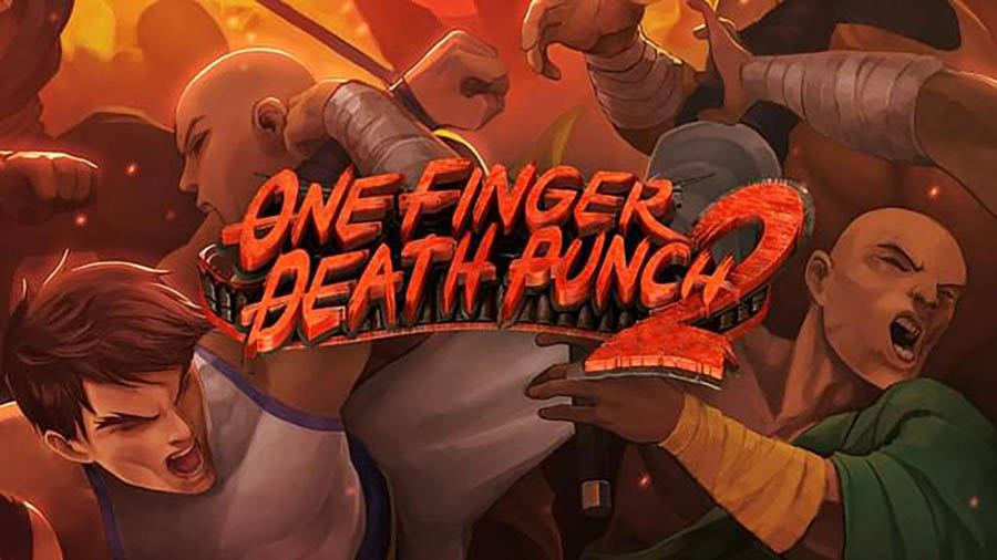 The Official Picture of One Finger Death Punch 2 with its characters, One of best karate games for ps5.