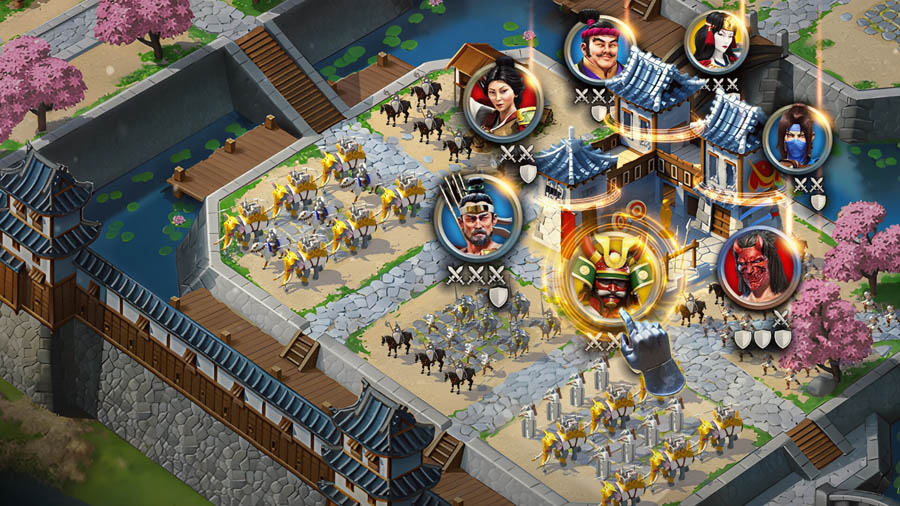 A picture of March of Empires, one of the best kingdom games for Android.