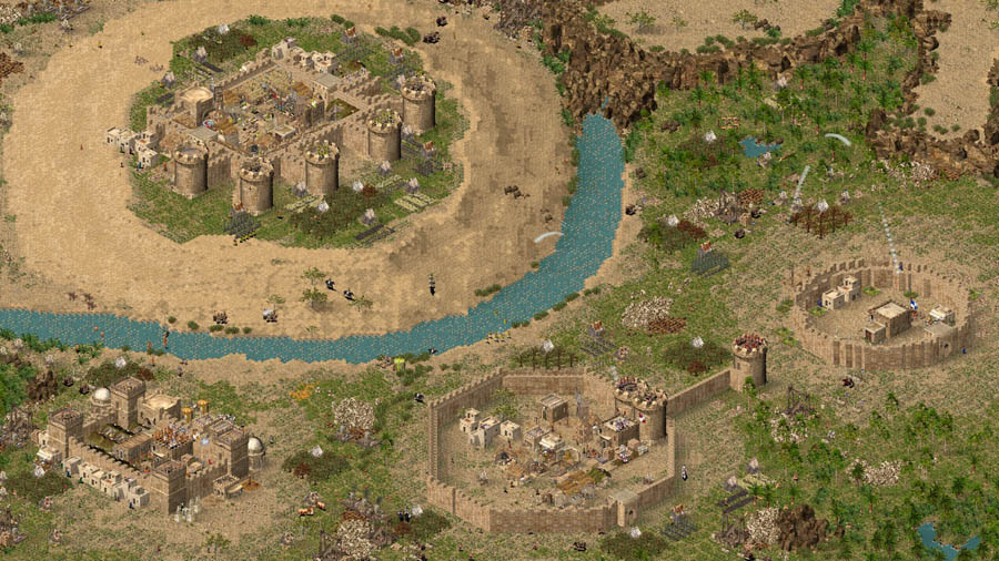 An official wallpaper of Stronghold Crusader HD, one of the best kingdom games for PC.