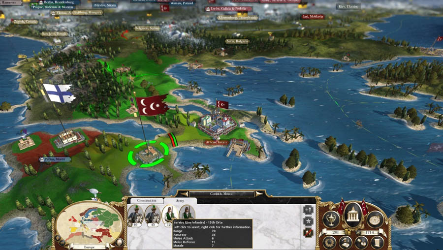 A picture of Empire: Total War, one of the best kingdom games for PC.