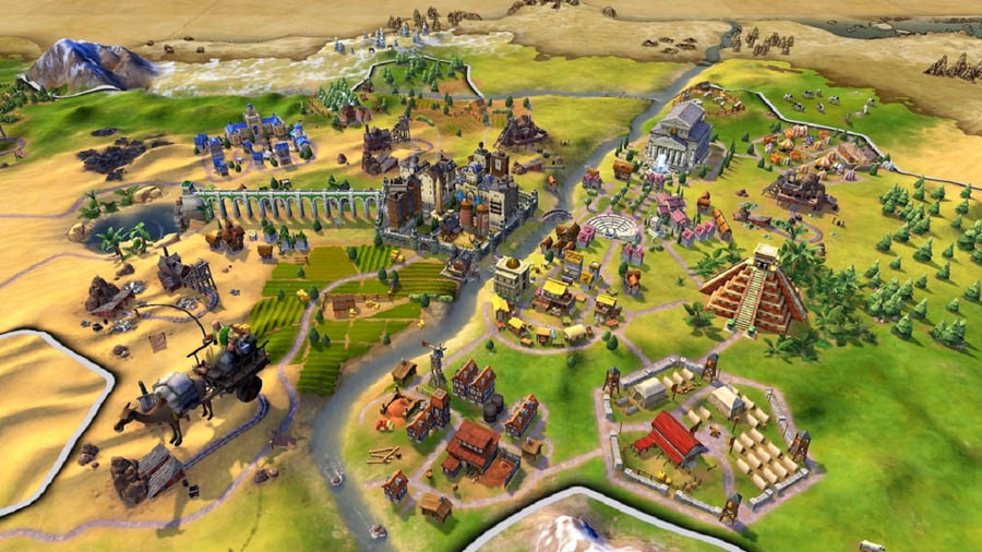 An official picture of Civilization VI, one of the best kingdom games for Switch.