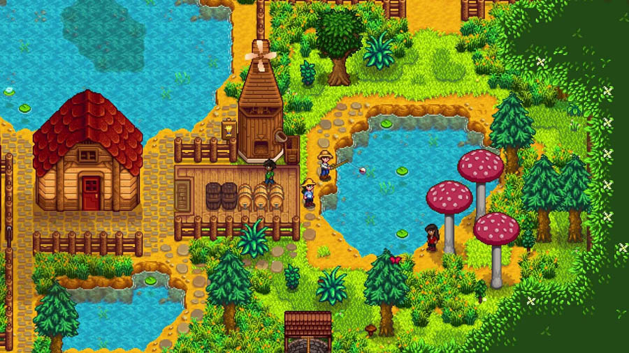 An official picture of Stardew Valley, one of the best life simulation games for iPhone.