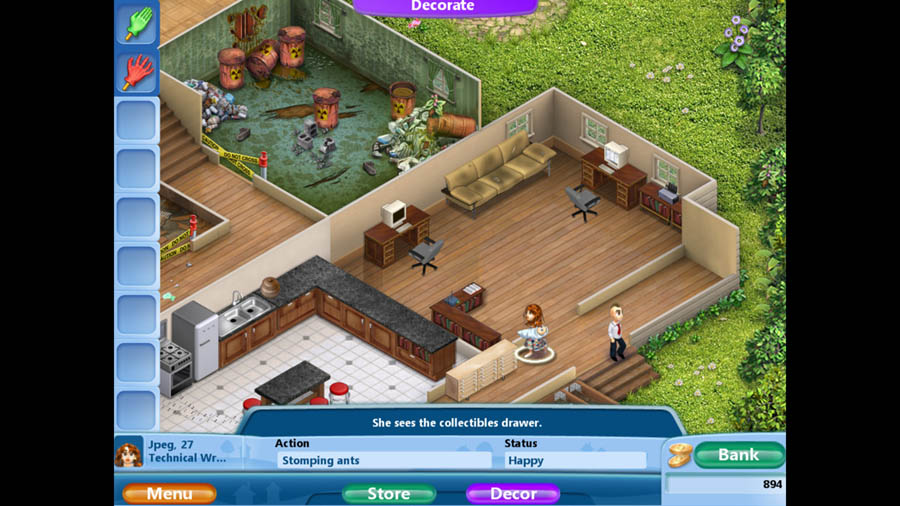 A picture of Virtual Families 2, one of the best life simulation games for iPhone.