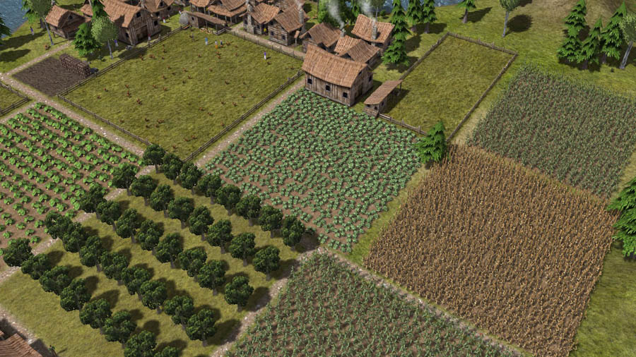 A main picture of Banished, one of the best life simulation games for PC.