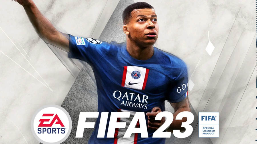 The Official Picture of FIFA 23 with Mbappe, One of best multiplayer games for PS5.