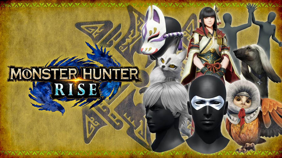 The Official Picture of Monster Hunter Rise with its characters, One of best multiplayer games for Switch.