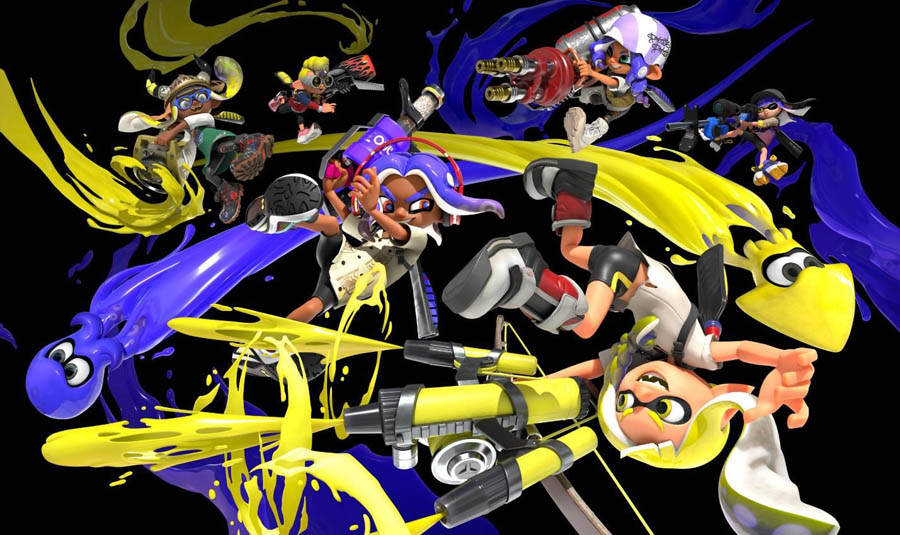 The Official Picture of Splatoon 3 with its characters, One of best multiplayer games for Switch.