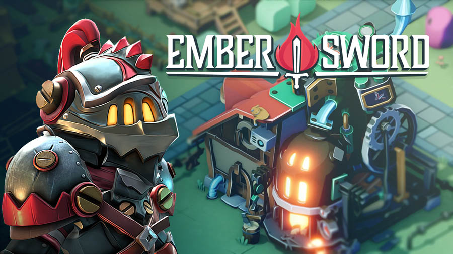 The Official Picture of Ember Sword with its character, One of best nft games for android.