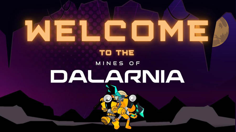 The Official Picture of Mines of Dalarnia with its characters, One of best nft games for pc.