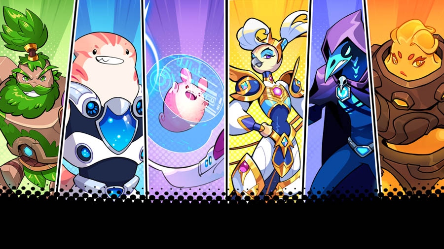 The Official Picture of Dimensionals with its characters, One of best nft games for steam.