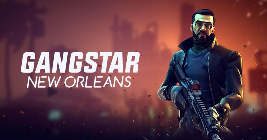 The Official Picture of Gangstar New Orleans with its character, One of best open world games for ios.