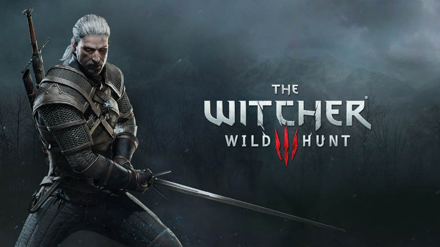 The Official Picture of The Witcher 3: Wild Hunt with Geralt, One of best open world games for pc.